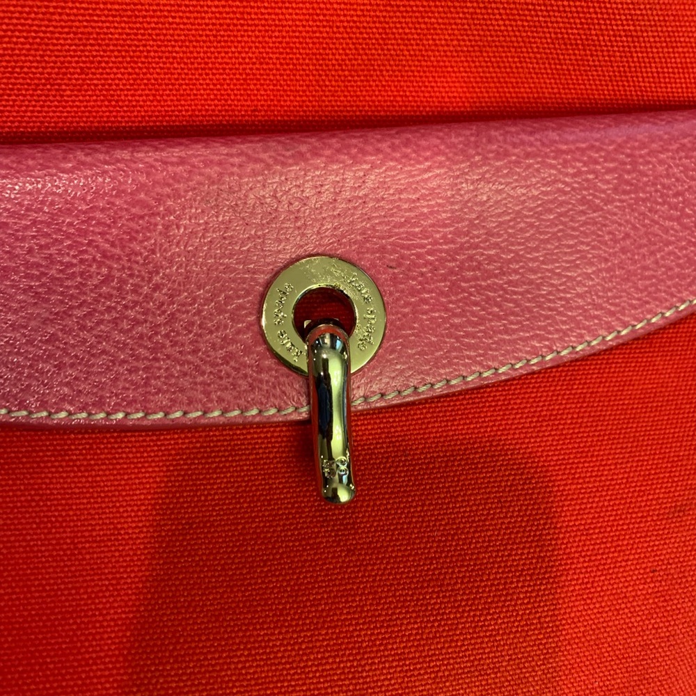Kate Spade Red and Pink Tote with Structured Design - Picture 7 of 11